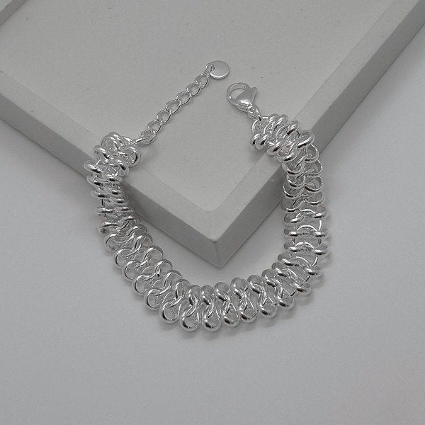 PULSERA NAHI PERSA (17-20CM) ACERO BLANCO