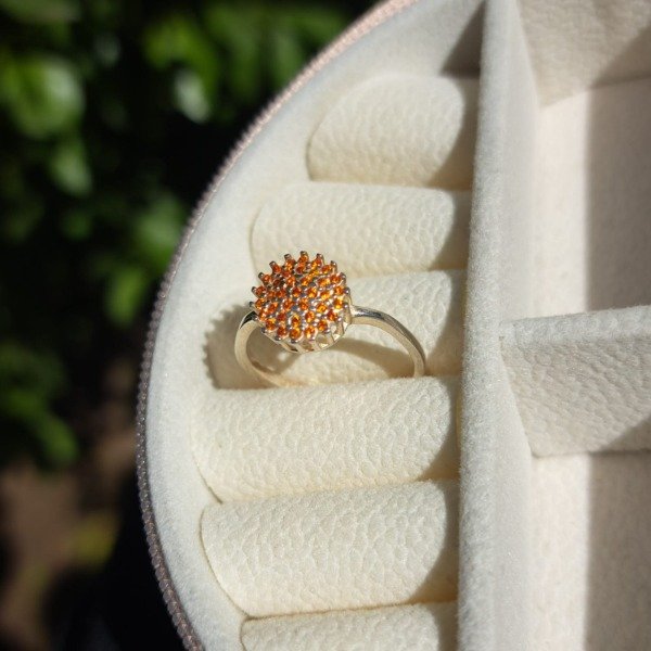 ANILLO CITRINO NARANJA (T.13)
