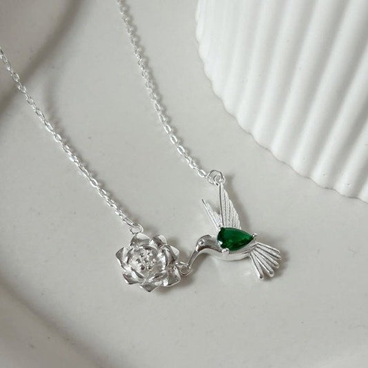 CONJUNTO COLIBRÍ CON FLOR