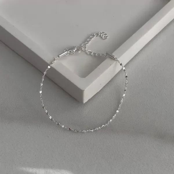 PULSERA CLARK CHICC (15-19CM) ACERO BLANCO