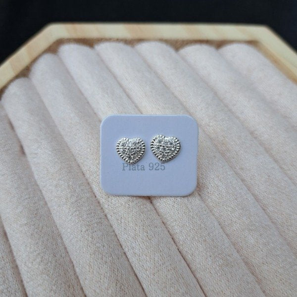 AROS PASANTE CORAZONES CON CUBIC