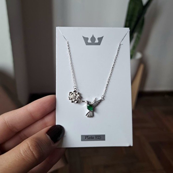 CONJUNTO COLIBRÍ CON FLOR