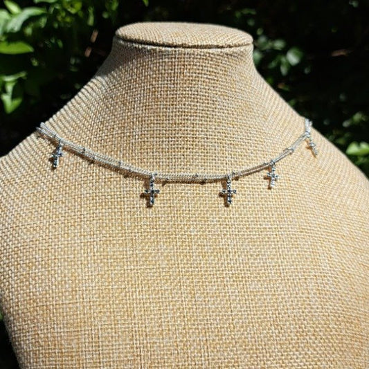 CHOCKER DOBLE CON CRUZ