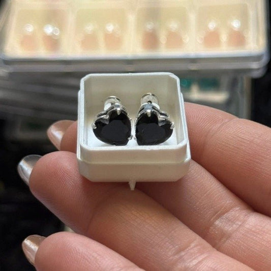 ABRIDORES CUBIC DE CORAZÓN GRANDE NEGRO