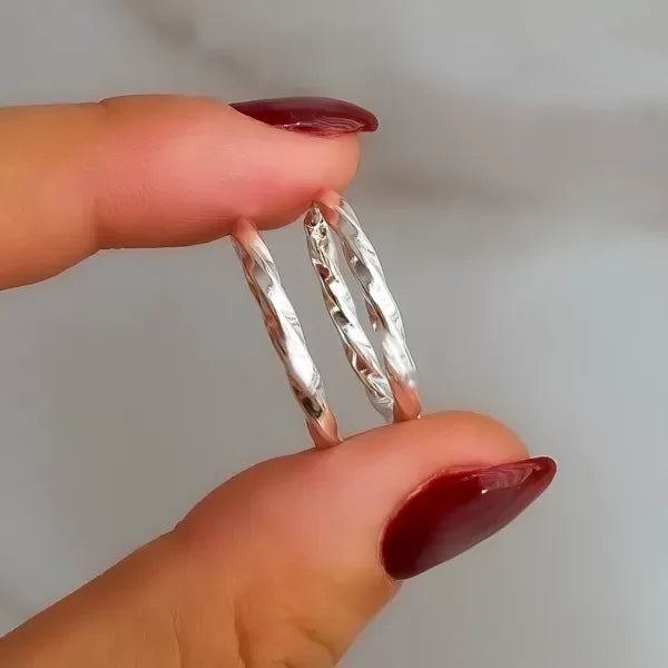 ARGOLLAS TORZADAS (2.5MM-2.3CMD) ACERO BLANCO