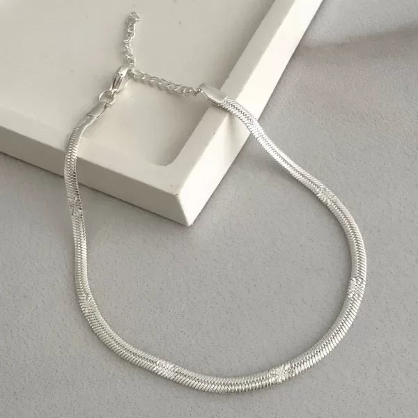 TOBILLERA CLAPTON PLANA BLITZ (21-26CM) ACERO BLANCO
