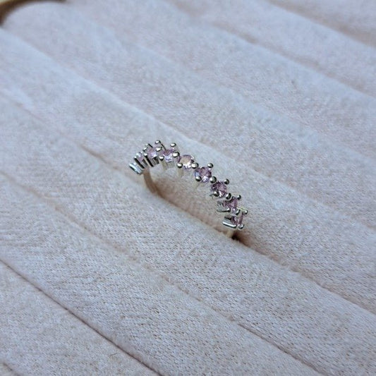 ANILLO CIRCONITAS ROSA PASTEL (T.13)