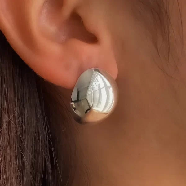 AROS MIRELLA OVAL (2.4CM) ACERO BLANCO