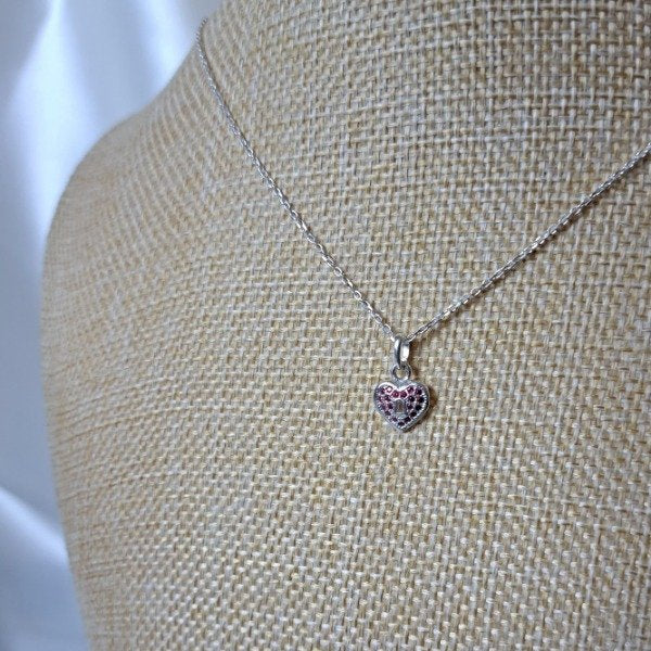 CONJUNTO CORAZÓN CANDADO FUCSIA