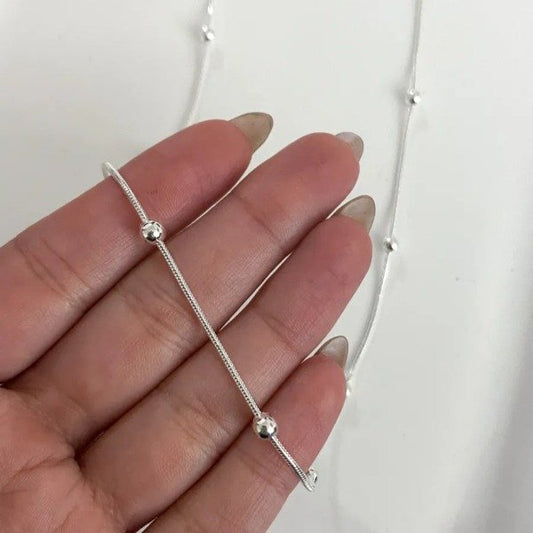 CADENA COREANA CON BOLITAS (45 CM)
