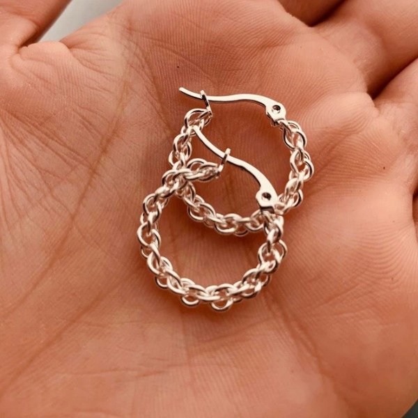 ARGOLLAS TIFFANY (2MM-2.6CM) ACERO BLANCO
