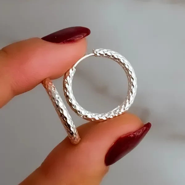 ARGOLLAS DIOR SNAKE (2.5MM-2CMD) ACERO BLANCO