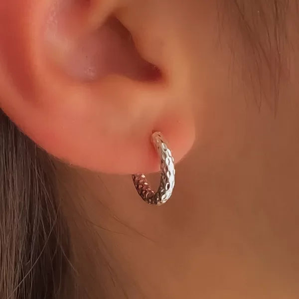 ARGOLLAS DIOR SNAKE (2.5MM-1.4CMD) ACERO BLANCO