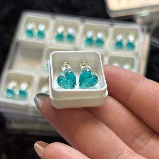 ABRIDORES CUBIC DE CORAZÓN MINI CELESTE