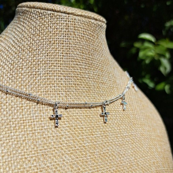 CHOCKER DOBLE CON CRUZ